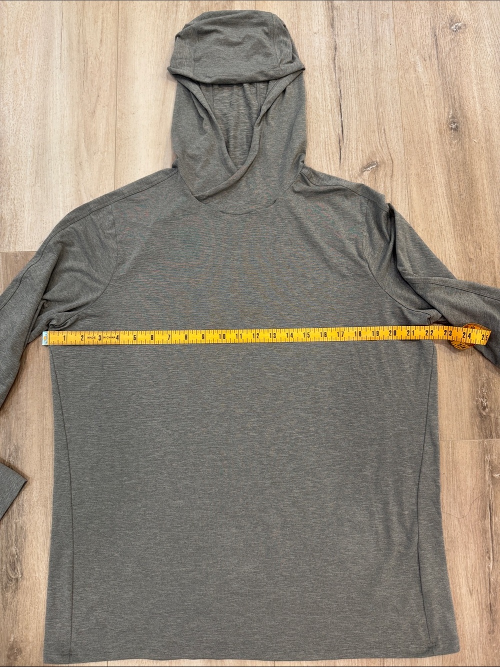 REI Co-Op Men's Lightweight base layer Hoodie- Slate Gray - Picture 5 of 7